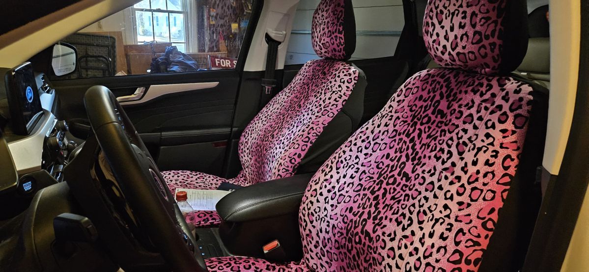 Pattern Print Pig Universal Fit Car Seat Cover