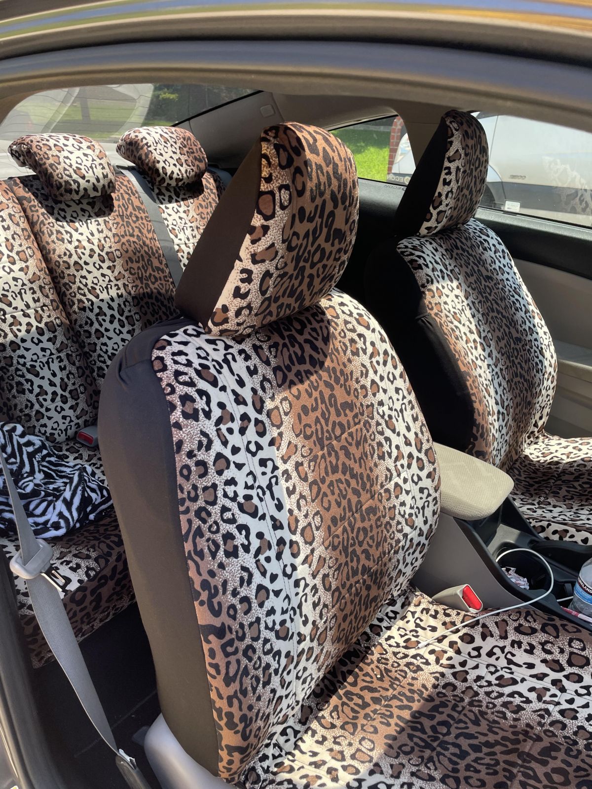 Colorful Zebra Animal Print Car Seat store Covers Pair, 2 Front Seat Covers, Car Seat Protector, Car Accessory, Seat Cover For Car