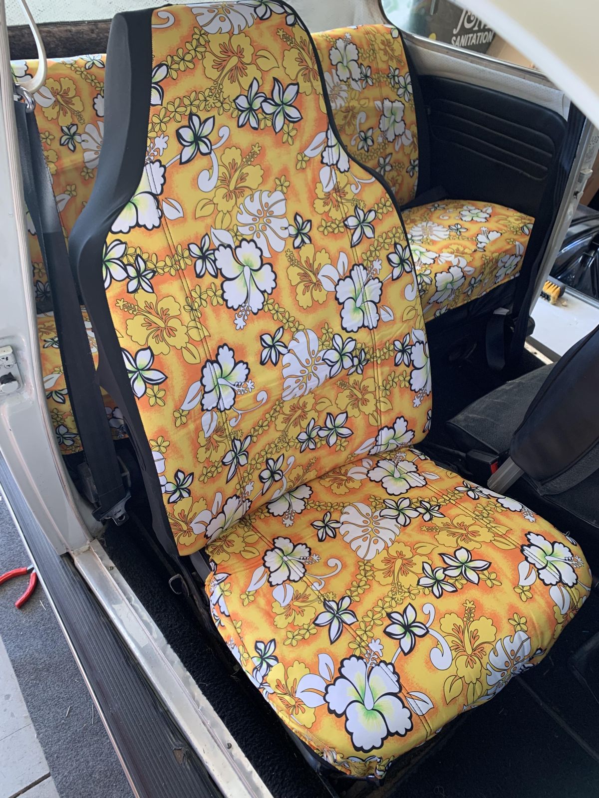 Tropical Bamboo Leaves Floral Car Seat Covers Pair, 2 Front Seat Covers, Car Seat Protector, Car Accessory, Seat 2024 Cover For Car